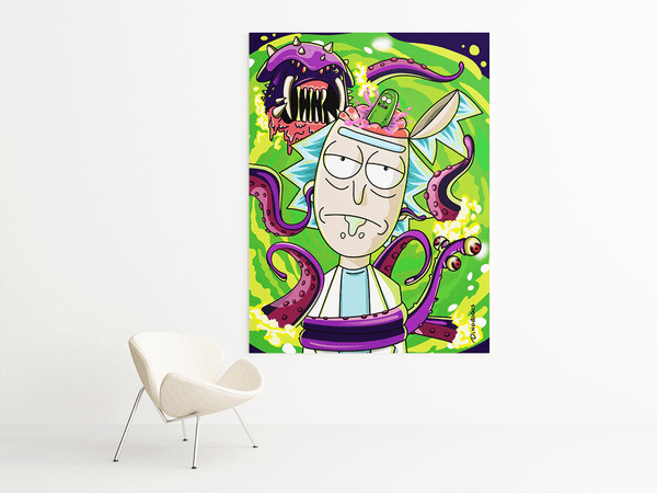 Rick and Morty Mind Blown Poster