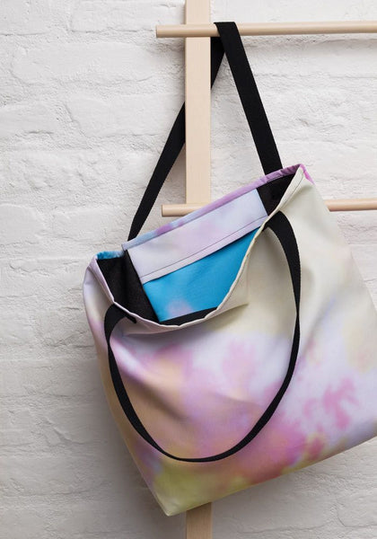 All-Over Print Large Tote Bag w/ Pocket