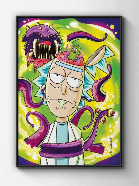 Rick and Morty Mind Blown Poster