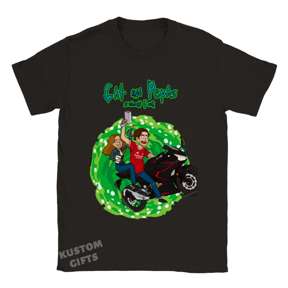 Rick and Morty Custom T-shirt - Green Portal