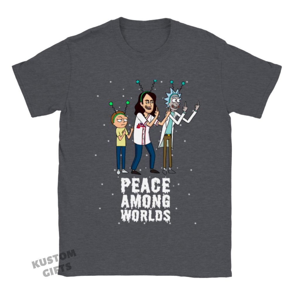 Rick and Morty Custom T-shirt - Peace Among Worlds