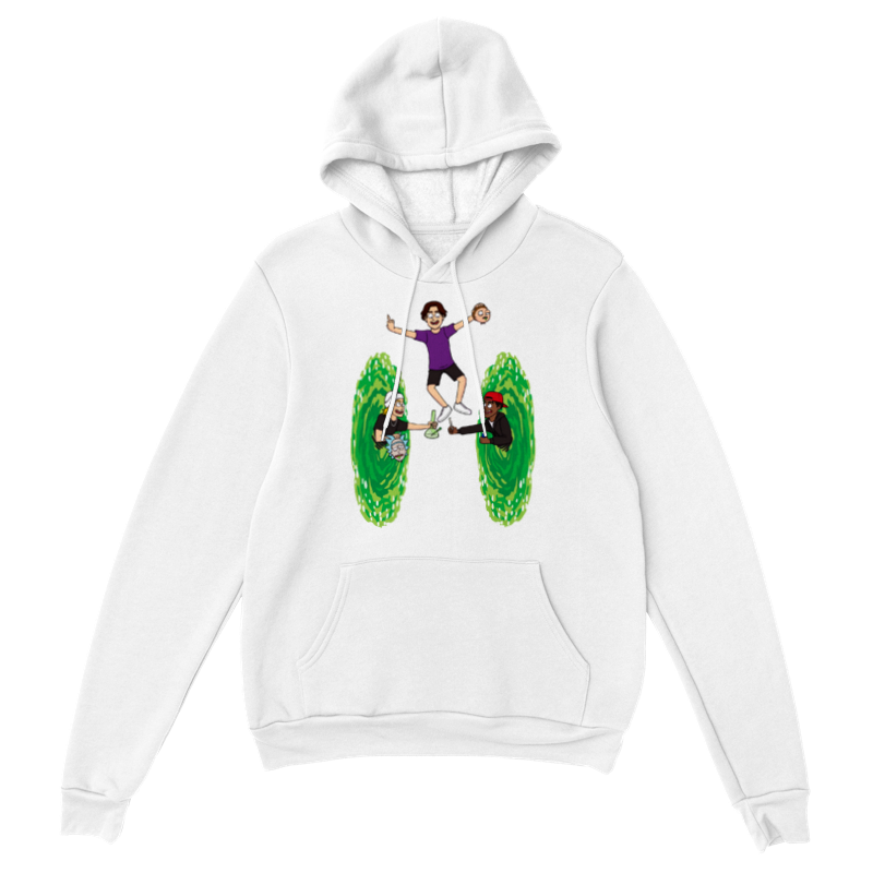 Rick and Morty Custom Hoodie - Green Portal